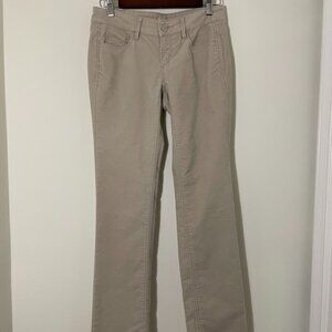 Ann Taylor LOFT Modern Straight Corduroy Pants Tan 00/24